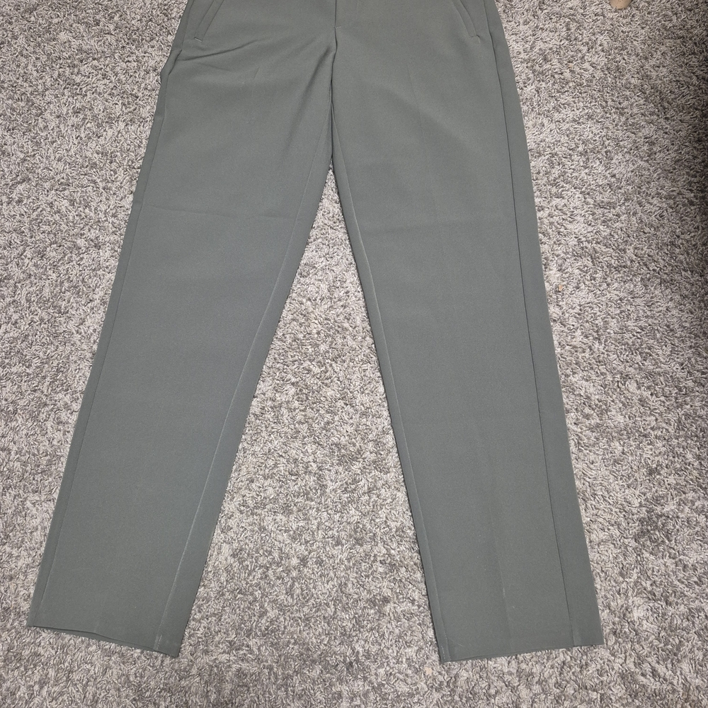 Women's Olive Green Tailored Dress Pants